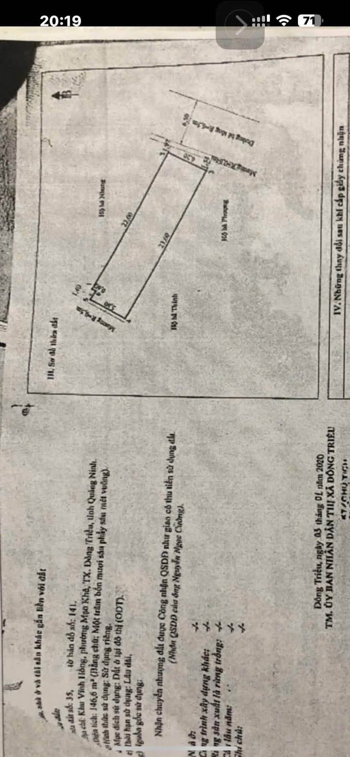 Đất nền Vĩnh Hồng, 146.6m² giá 1 tỷ - Đầu tư sinh lời khó tìm!