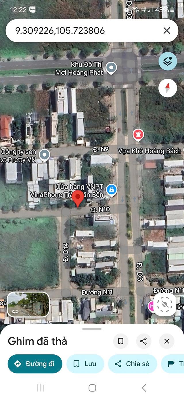 Đất nền đẹp 100m² đường Nguyễn Thị Cúc, Bạc Liêu - Giá chỉ 1 tỷ!