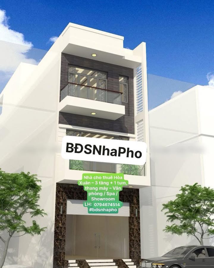 Nhà cho thuê 100% mới tại Hoà Xuân, 100m² - Không gian rộng rãi, thang máy tiện lợi