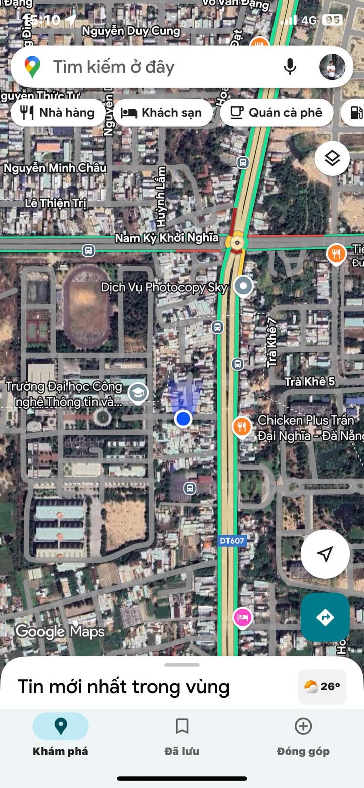 Nhà cấp 4 cho thuê đường Trần Đại Nghĩa, Đà Nẵng 90m² giá 4 triệu - Gần trường ĐH Việt Hàn!