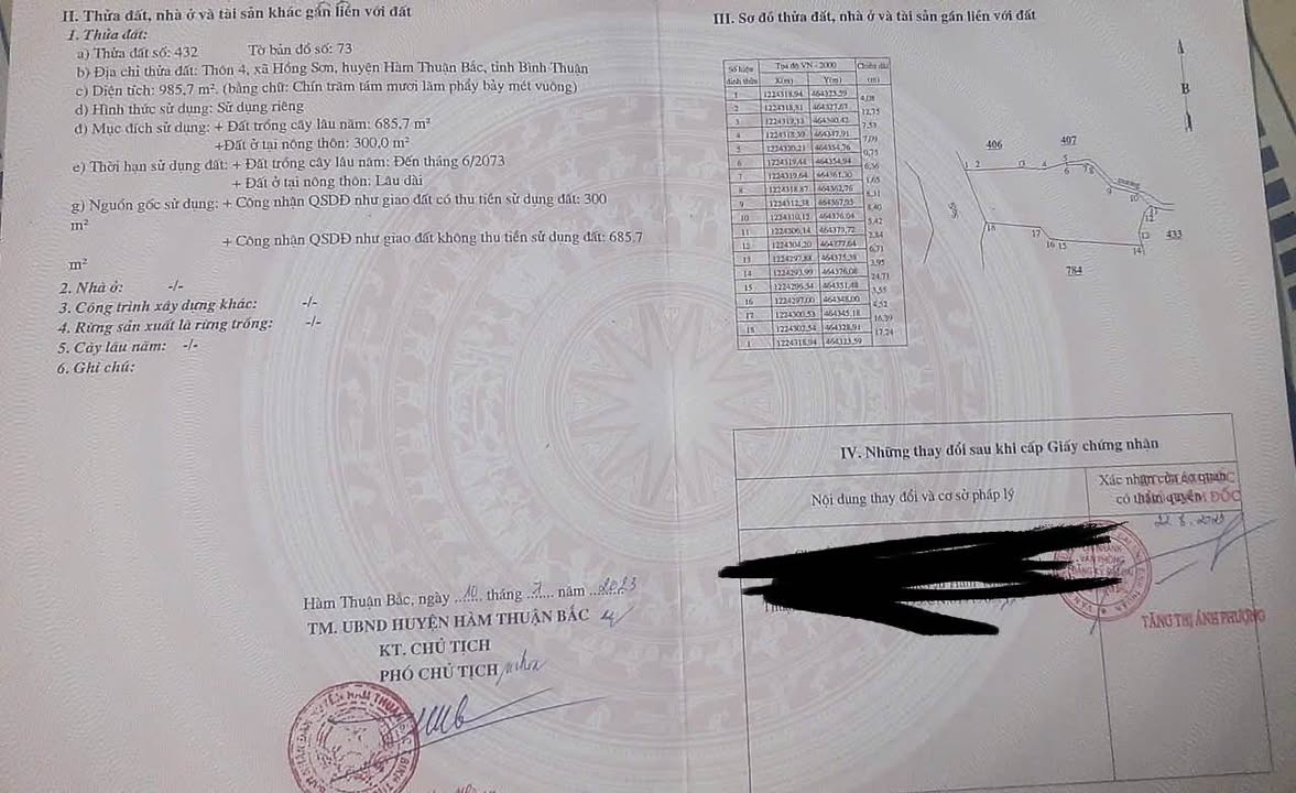 Đất thổ cư 360m² xã Hồng Sơn 460 triệu - Cơ hội đầu tư tuyệt vời!