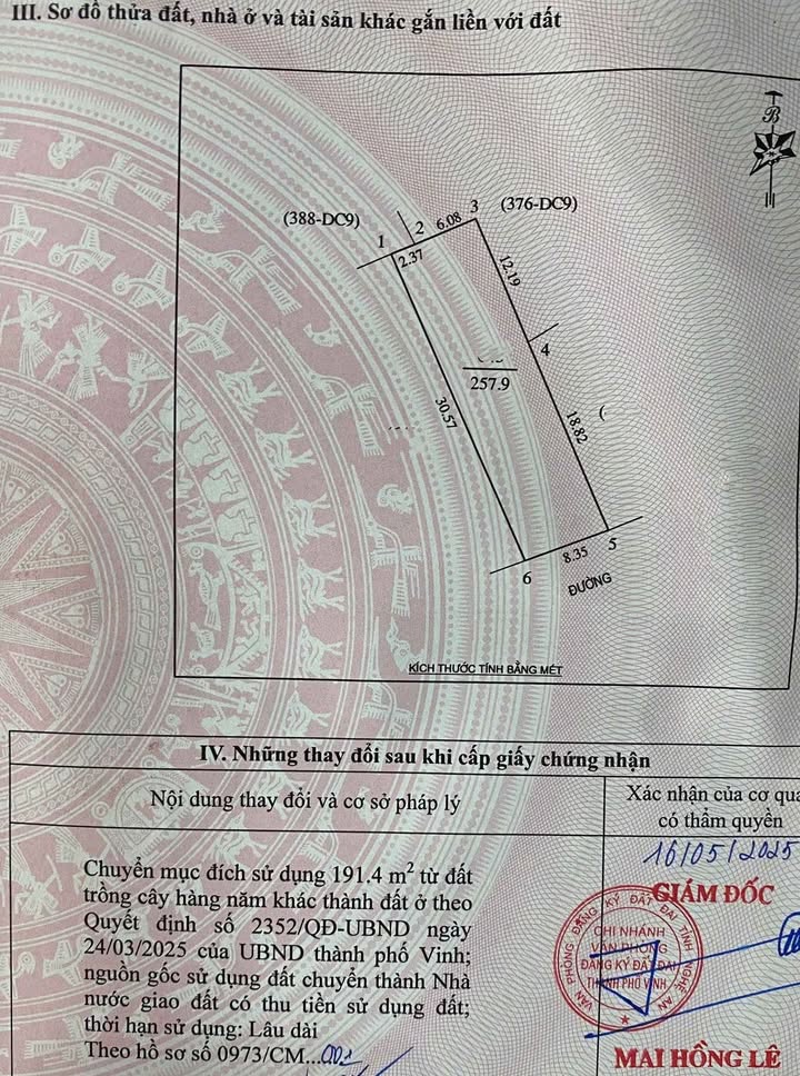 Đất nền Xóm Xuân Bình, Nghi Đức 257.9m² giá 3.98 tỷ - Đường rộng, vị trí thuận lợi!