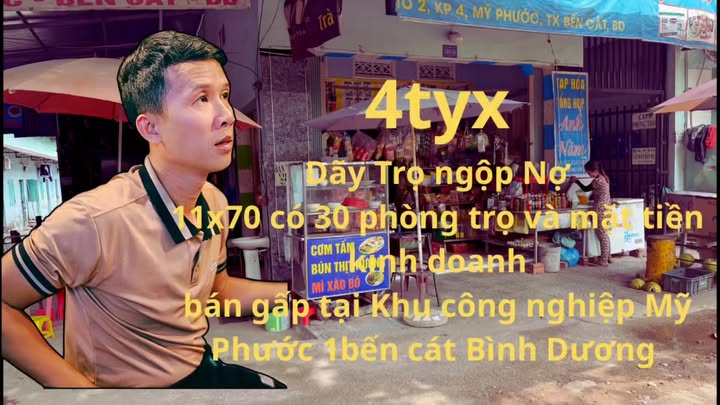 Dãy trọ Bến Cát 770m² giá 4 tỷ - Đầu tư sinh lời ngay!