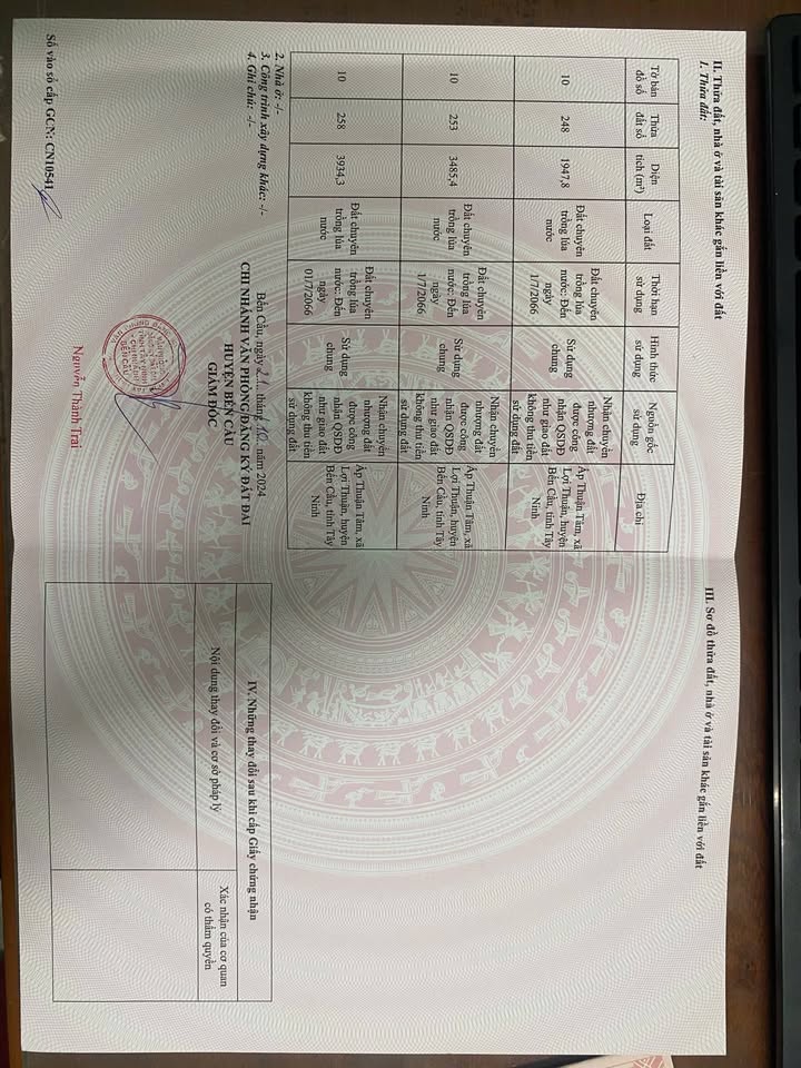 Đất nền xã Bến Cầu Tây Ninh 37.000m² giá 42.56 tỷ - Cơ hội đầu tư không thể bỏ lỡ!