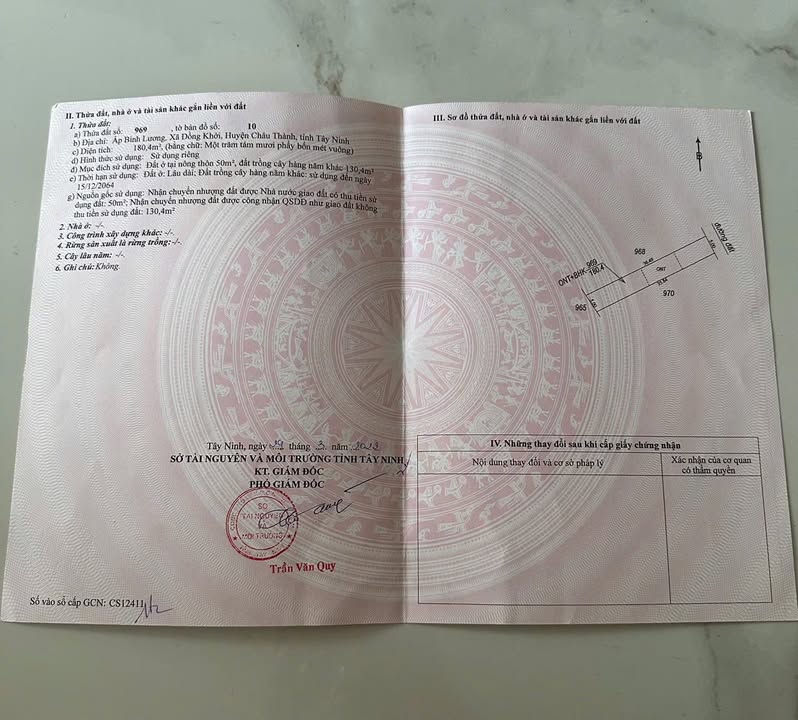 Đất thổ cư Đồng Khởi, Châu Thành 180m² giá 400 triệu - Dân cư đông đúc, giao thông thuận lợi!