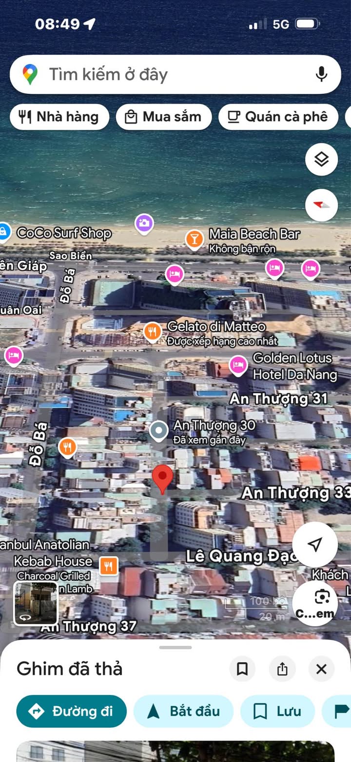 Nhà 3 tầng góc 2 mặt tiền An Thương Đà Nẵng 102m² giá 30 tỷ - Vị trí đắc địa thu hút khách du lịch!