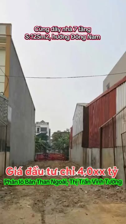 Đất Bàn Than Thị trấn Vĩnh Tường 125m² giá 4 tỷ - Cơ hội đầu tư hiếm có!