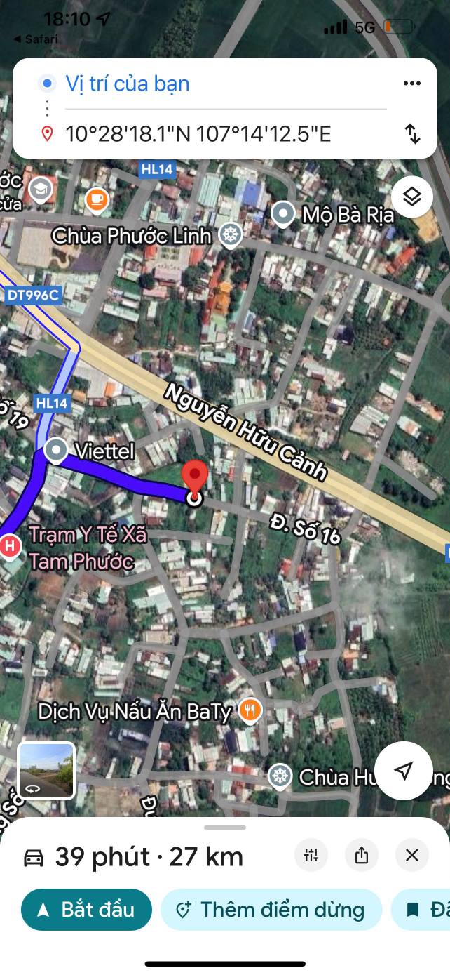 Đất nền Tam Phước 211m² giá 1.5 tỷ - Vị trí đắc địa chờ bạn đầu tư!