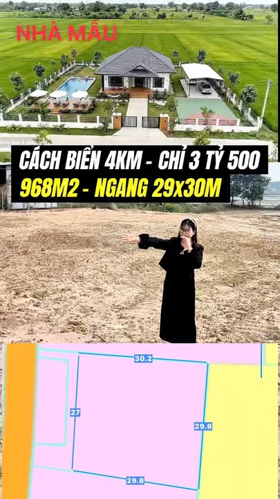 Đất nền Phước Hải, Bà Rịa - Vũng Tàu 968m² giá 3.5 tỷ - Cơ hội đầu tư tuyệt vời!