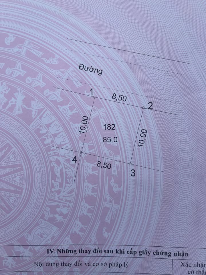 Đất đấu giá Ba Đa, Văn Bình 85m² giá 9.775 tỷ - Vị trí trung tâm Thị Trấn!