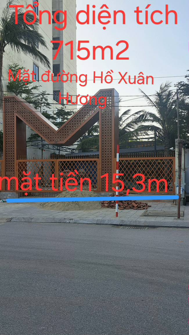 Đất mặt tiền đường Hồ Xuân Hương Sầm Sơn 715m² giá 151.05 tỷ - Cơ hội đầu tư tuyệt vời!