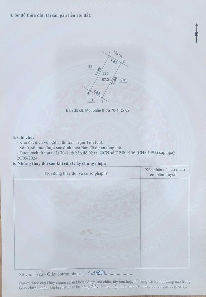 Đất nền Trạm Trôi Hoài Đức 67.3m² giá thỏa thuận - Đầu tư sinh lời ngay!