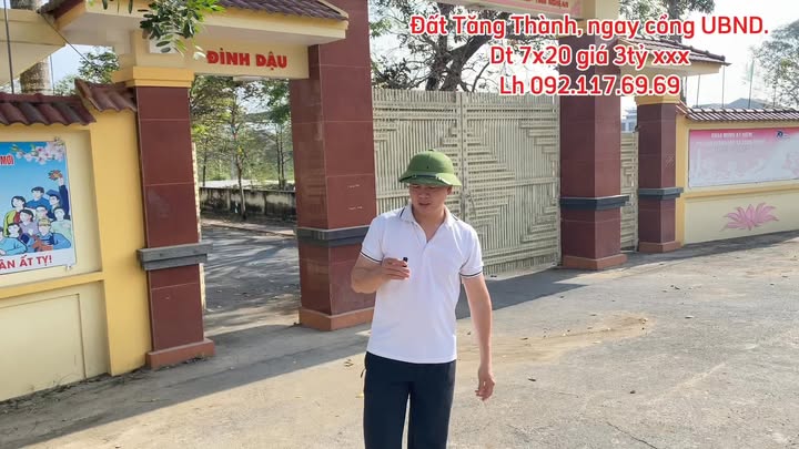 Đất đấu giá Tăng Thành 140m² giá 3 tỷ - Đối diện UBND xã
