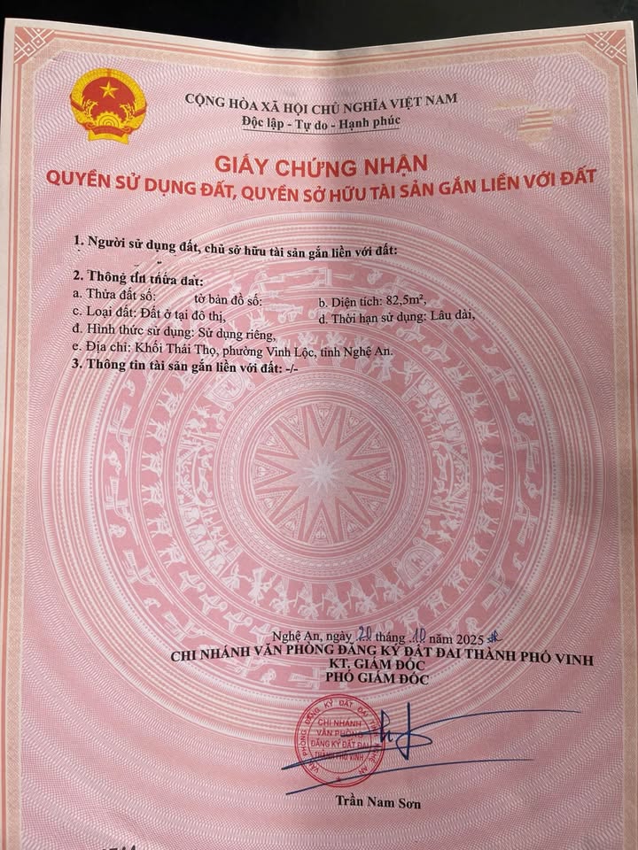 Đất nền Nghi Thái, Nghi Lộc 82,5m² - Vị trí đẹp, giao thông thuận tiện!