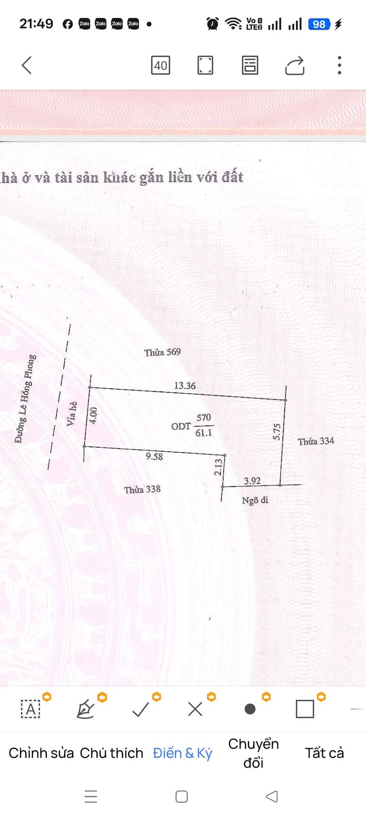 Bán đất mặt phố Lê Hồng Phong Hải Dương 61.1m² - Vị trí kinh doanh đắc địa!