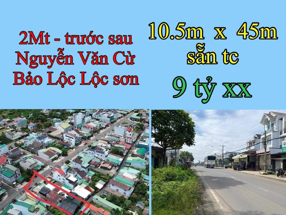 Nhà mặt tiền Nguyễn Văn Cừ, Lộc Sơn, Bảo Lộc 450m² giá 9 tỷ - Vị trí đắc địa cho kinh doanh!