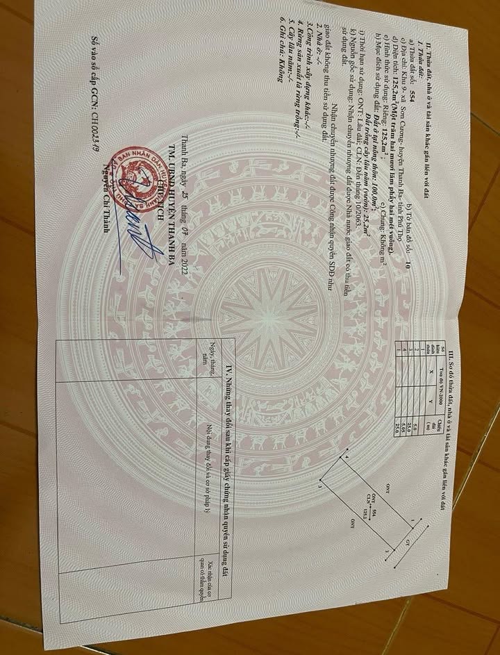 Đất nền khu 9 Sơn Cương, 125m² giá 900 triệu - Đầu tư tiềm năng ngay gần nhà máy!