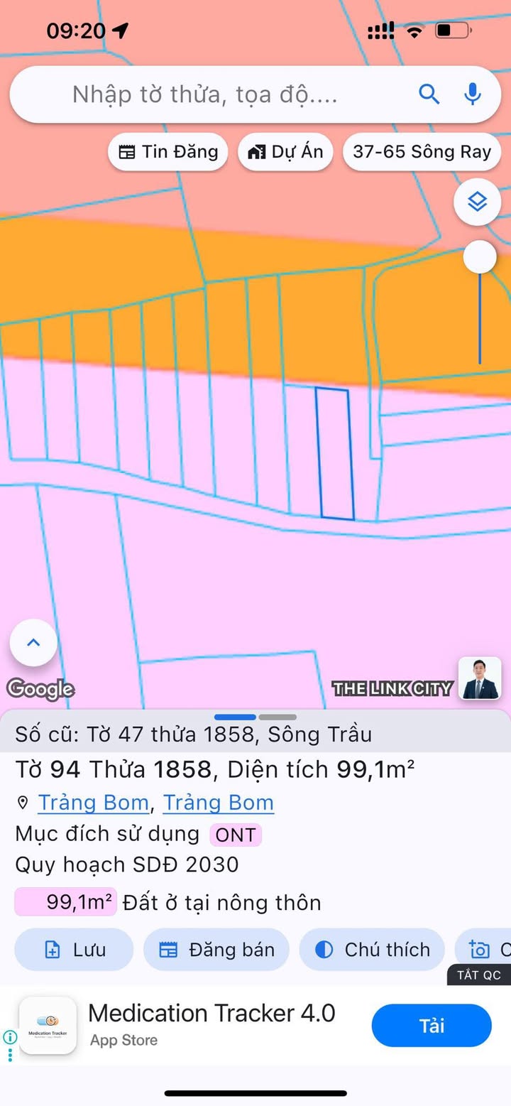 Lô đất thổ cư 100m² tại xã Sông Trầu, Trảng Bom - Cách KCN Bàu Xéo chỉ 1km!