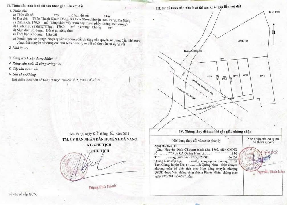 Đất nền Hòa Nhơn - Hòa Vang 170m² giá 1 tỷ - Đầu tư sinh lời ngay!