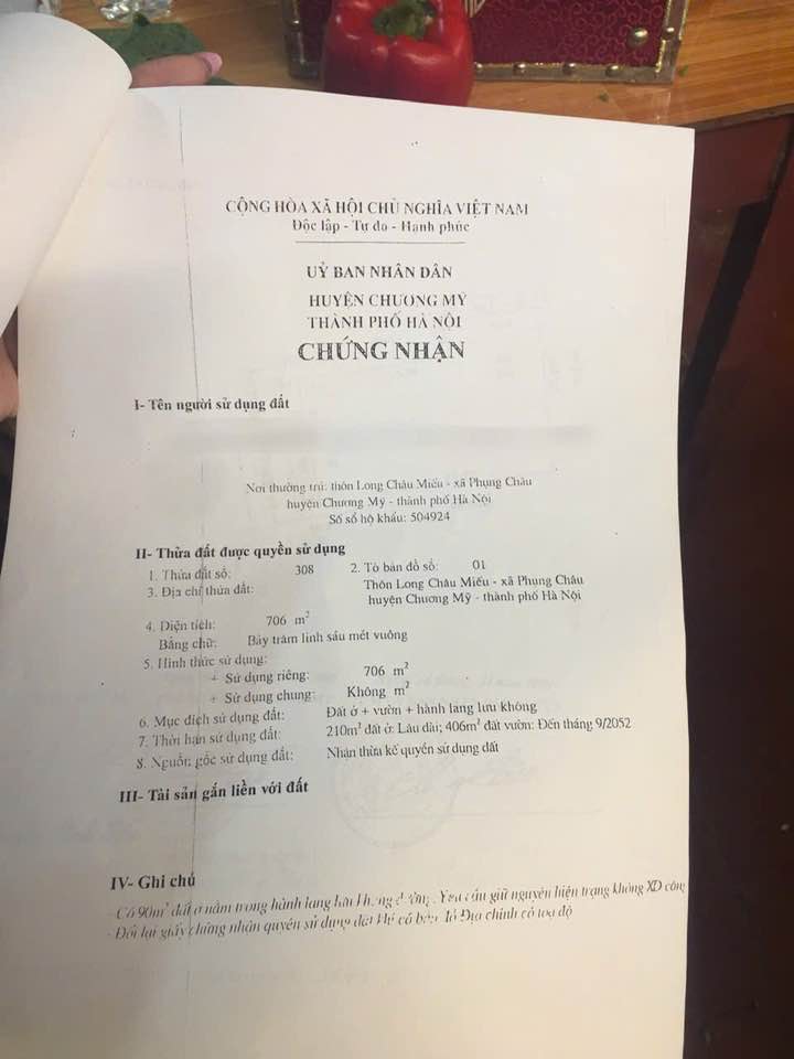 Lô đất mặt đường kinh doanh Phụng Châu 500m² giá thỏa thuận - Pháp lý rõ ràng