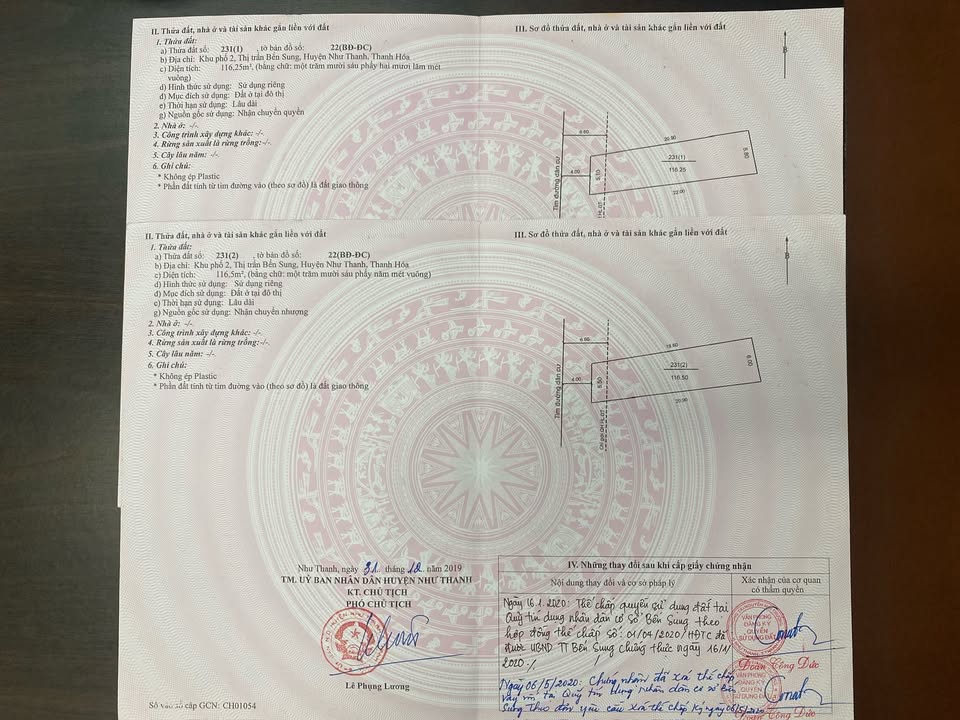 Đất liền kề trung tâm thị trấn Bến Sung - Như Thanh 100m² giá 800 triệu - Đầu tư sinh lời ngay!