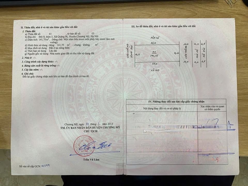 Đất Dịch Vụ Giãn Dân Mặt Đường ĐT80, Quảng Bị 141,75m² - Giá chỉ 2.552 tỷ