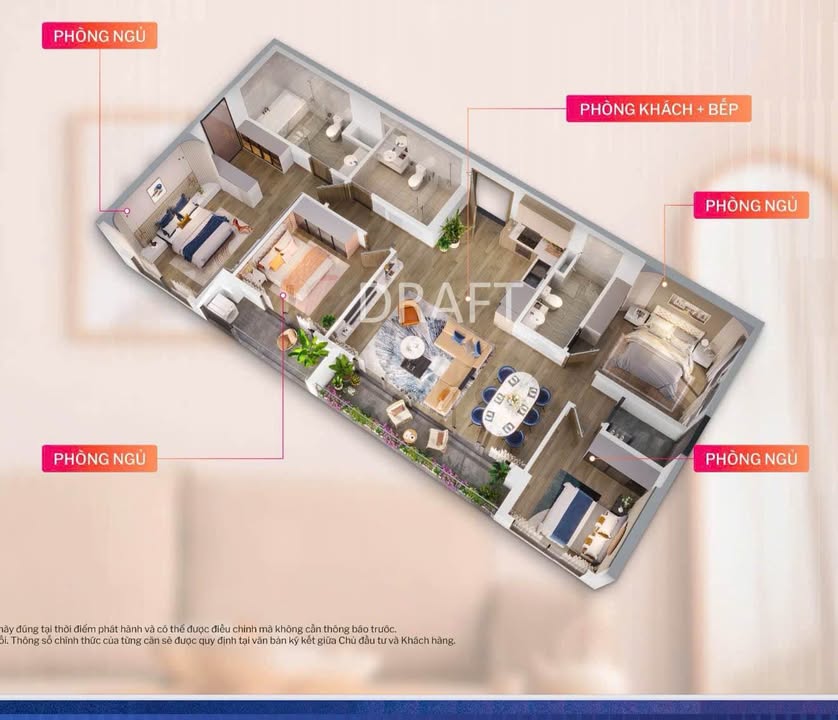 Căn hộ Penhouse Vinhomes Thanh Hóa 131m² giá 4 tỷ - Sẵn sàng vào ở!