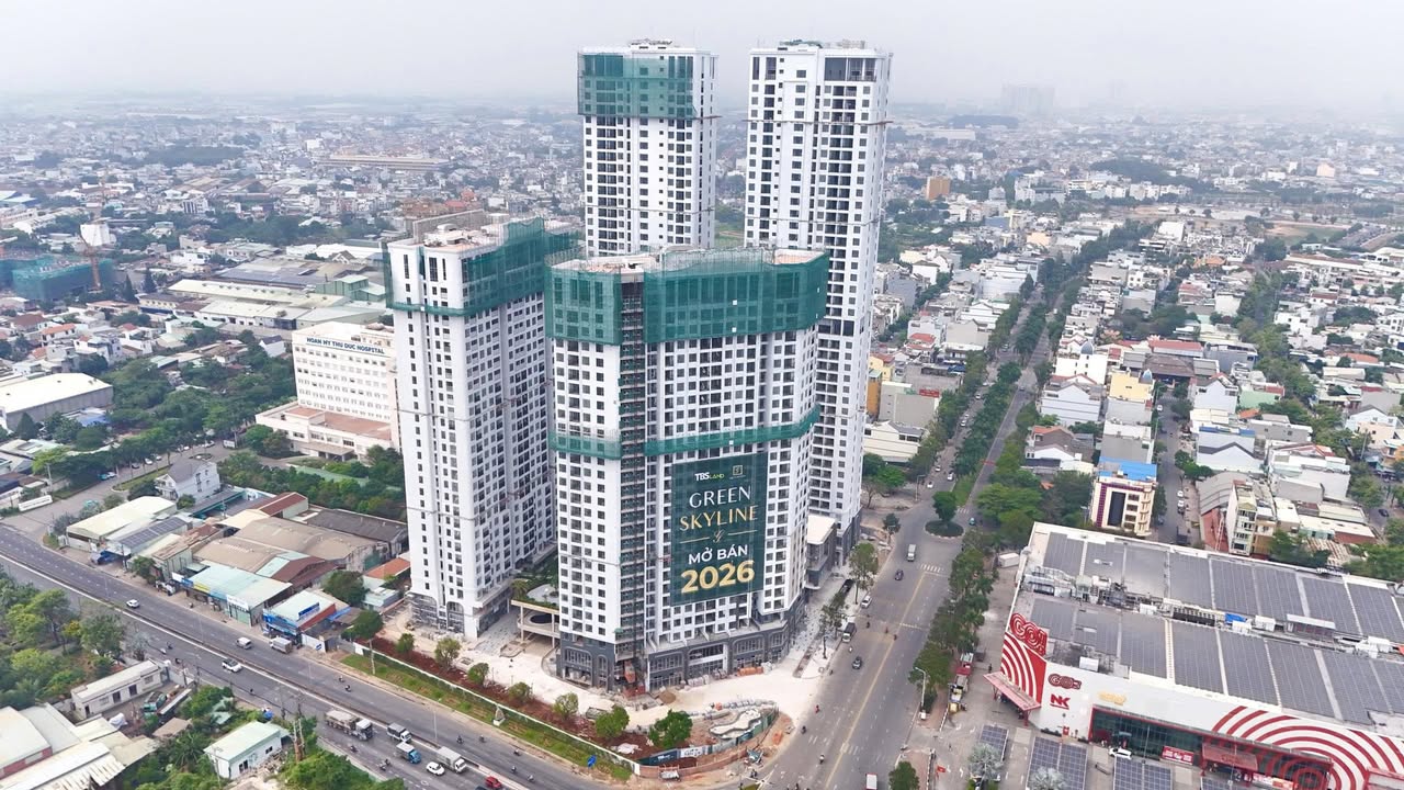 Căn hộ TBS Green Skyline Dĩ An 43-99m² giá từ 6x triệu - Thiết kế hiện đại và tiện nghi!