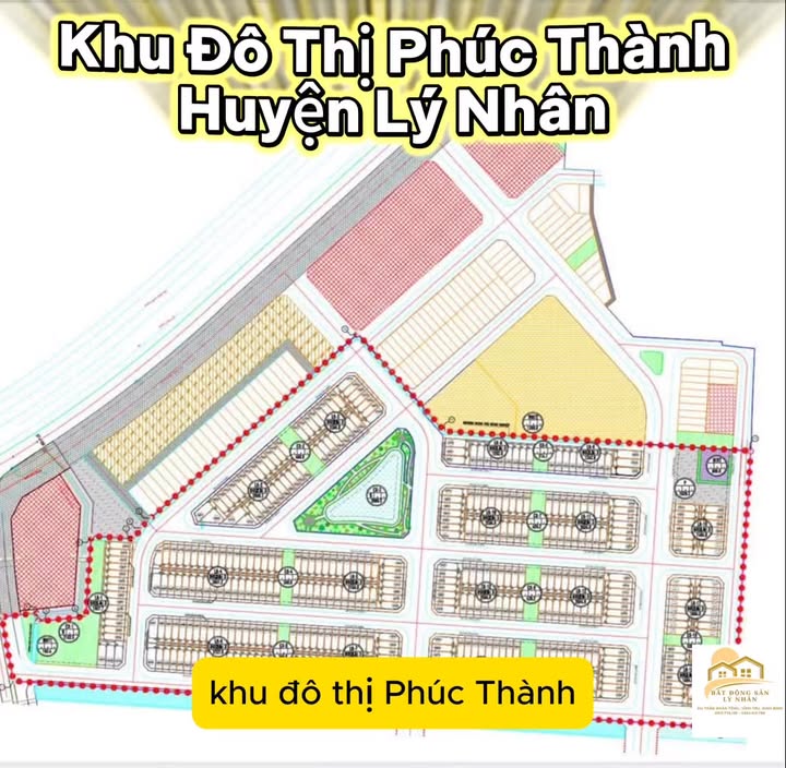 Đất nền Khu đô thị Phúc Thành, Lý Nhân, Hà Nam 100m² - Sổ đỏ, giá chỉ từ 20 triệu/m²!