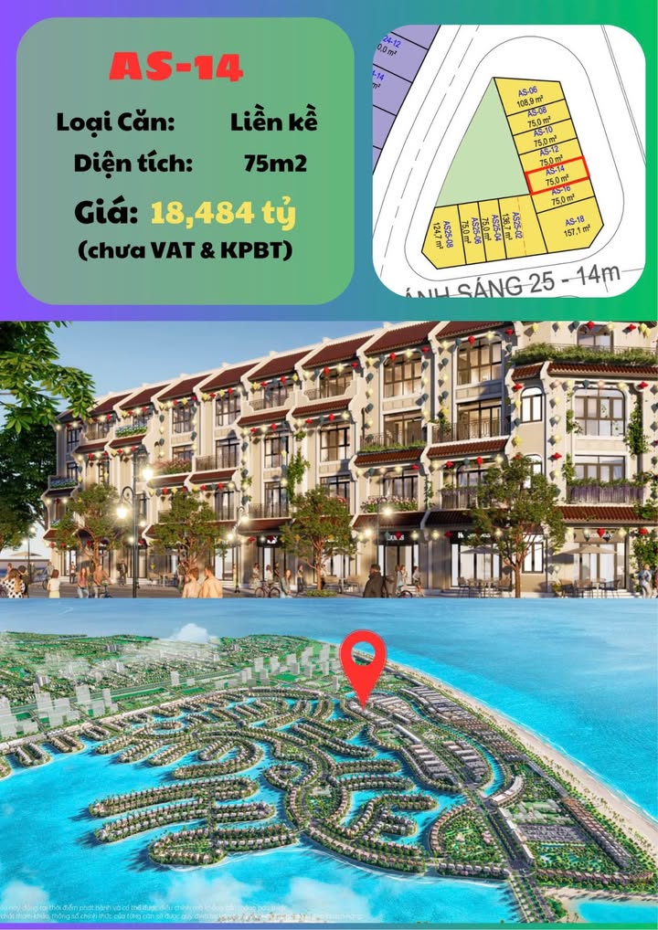 Shophouse Vinhomes Green Paradise Cần Giờ 75m² giá 18.484 tỷ - Đầu tư sinh lời vượt trội!