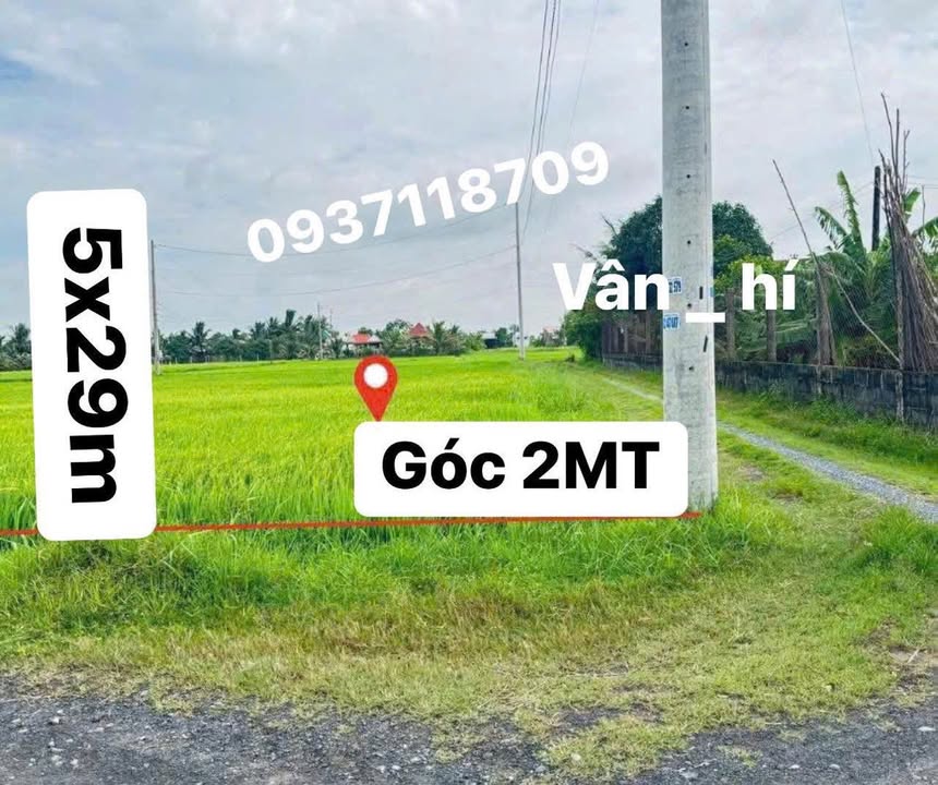 Đất thổ cư mặt tiền Nguyễn Thị Chính 337m² giá 1.4 tỷ - Sổ hồng chính chủ!