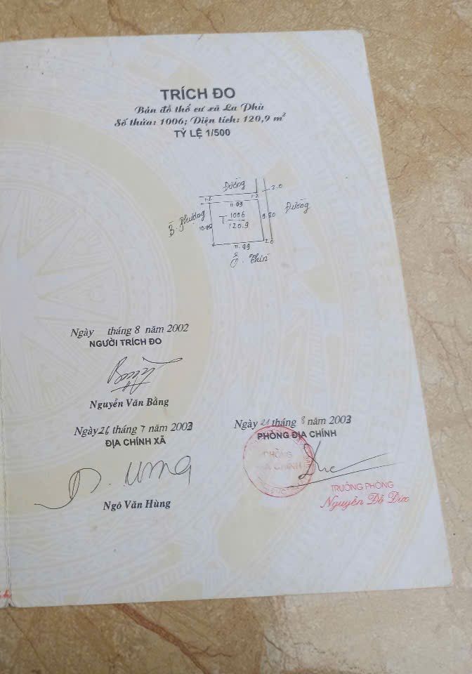 Đất thổ cư An Khánh Hoài Đức 120m² - Vị trí siêu đẹp, giá đầu tư!