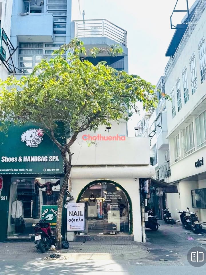 Cho thuê FrontHouse 2 mặt tiền Nguyễn Đình Chiểu, Quận 3 - Diện tích 35m², Vị trí kinh doanh lý tưởng