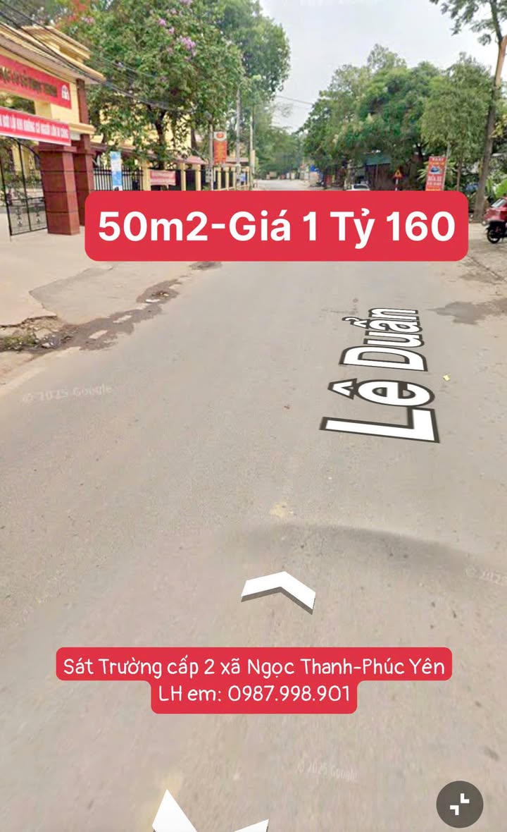 Đất thổ cư 50m² phường Xuân Hoà giá 1.16 tỷ - Gần ủy ban và trường học!