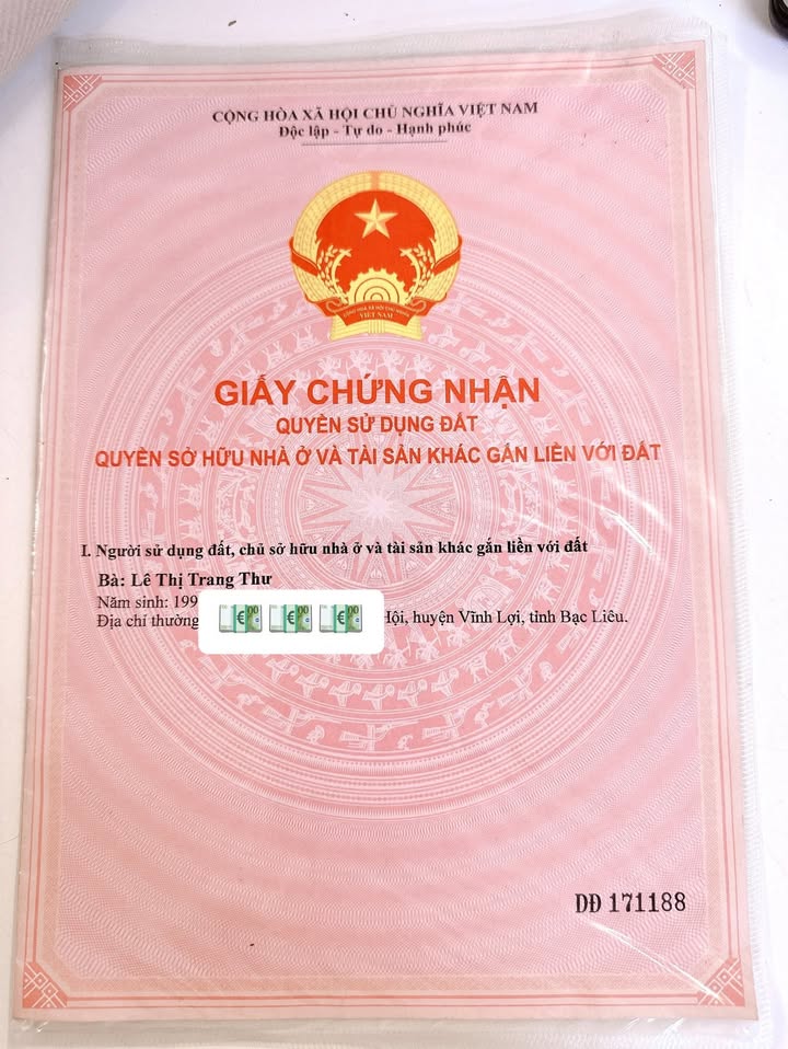 Nhà cấp 4 Hẻm 10 Tuyết Sương, Bạc Liêu 71m² giá 1.4 tỷ - Chính chủ bán gấp!