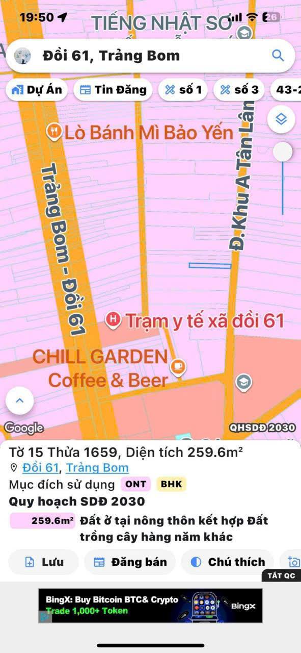 Bán đất mặt tiền nhựa An Viễn, Trảng Bom 259,6m² giá chỉ 1,5 tỷ - Cơ hội đầu tư tuyệt vời!