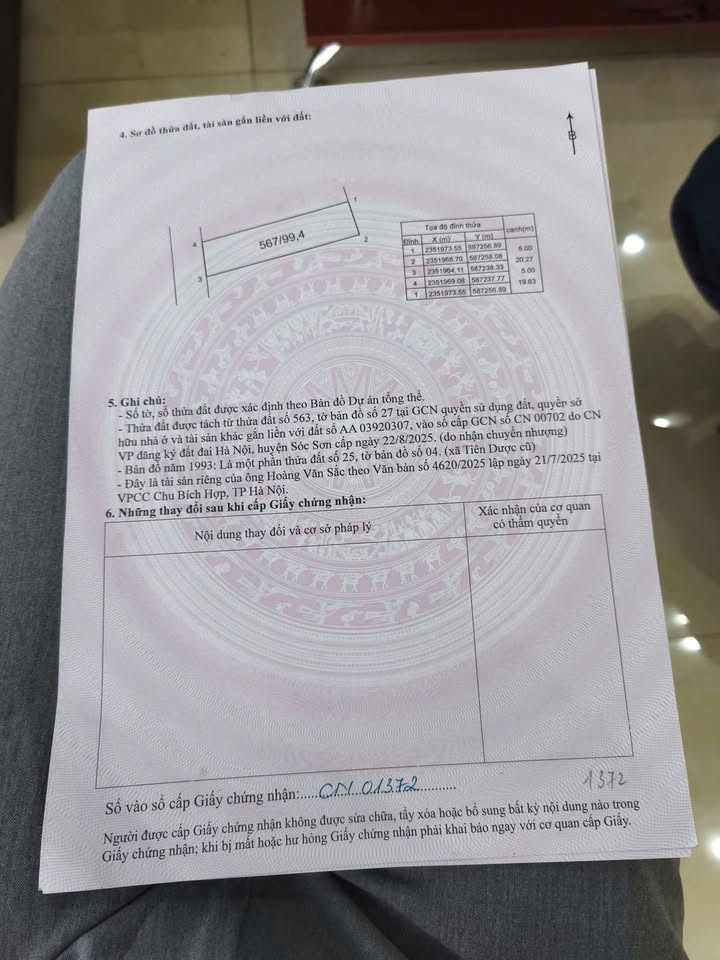 Đất nền Tiên Dược, Sóc Sơn, Hà Nội 99.4m² giá chỉ 4 tỷ - Đầu tư sinh lời!