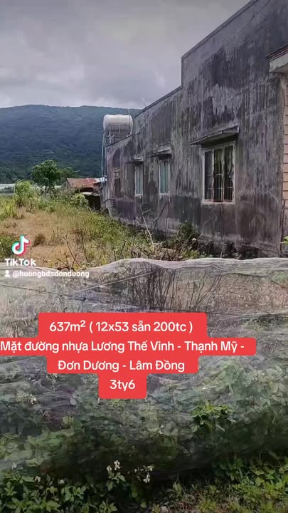 Đất nền 637m² đường Lương Thế Vinh, Thạnh Mỹ, Đơn Dương - Đầu tư sinh lời tốt!