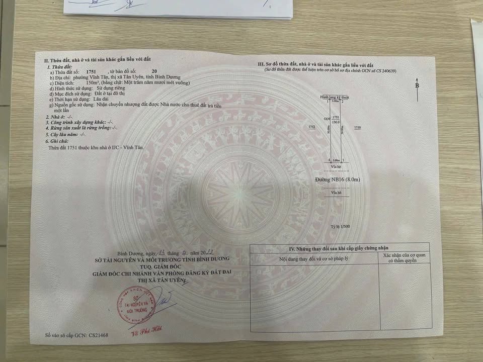 Đất nền 150m² đường NB16 khu E Visip Vĩnh Tân - Giá 2.73 tỷ, bớt lộc cho khách thiện chí!