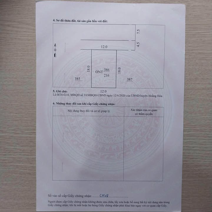 Đất nền G10 Hoằng Ngọc 216m² giá 1.8 tỷ - Cơ hội đầu tư tuyệt vời!