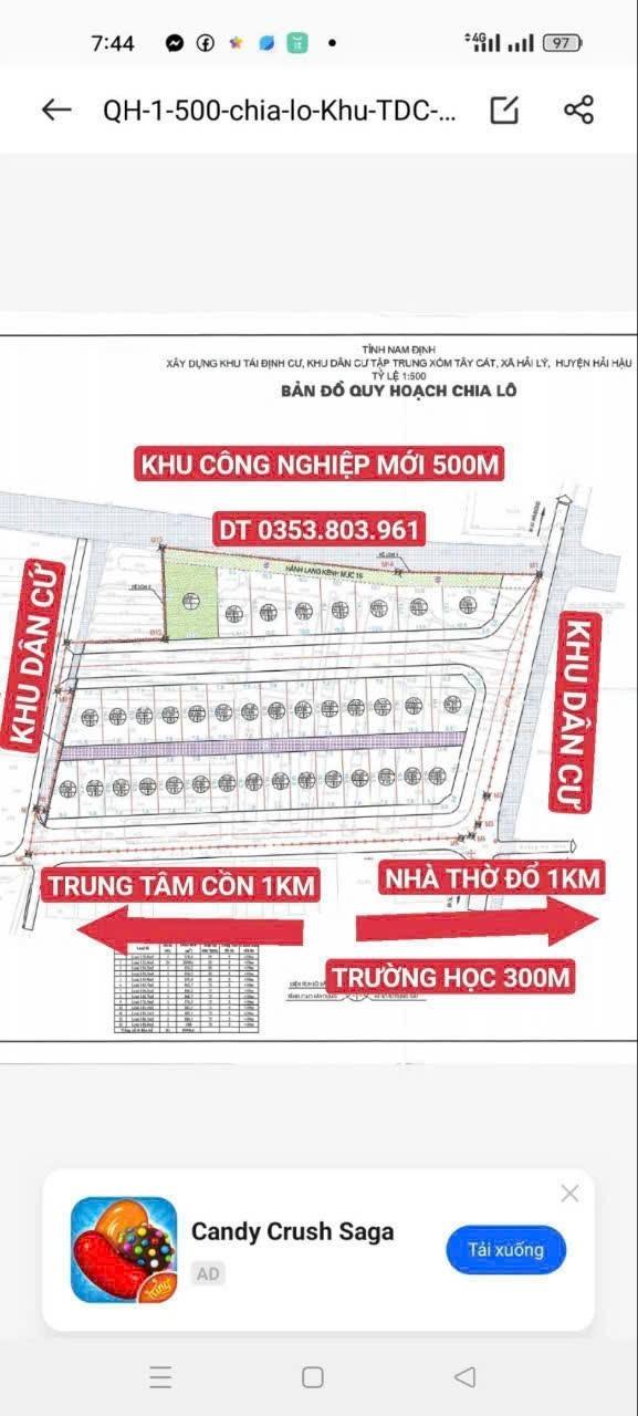 Đất ven biển Hải Lý, Nam Định 125m² giá 1.1 tỷ - Cơ hội đầu tư hấp dẫn!