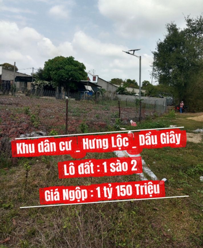 Đất nền Hưng Lộc, Thống Nhất 1200m² giá chỉ 1.15 tỷ - Đầu tư sinh lời ngay!