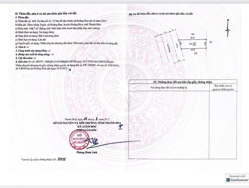 Đất nền MB 04 Hoằng Đạo 148m² giá thỏa thuận - Vị trí kinh doanh đắc địa!