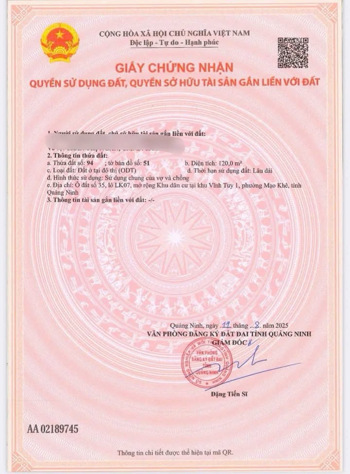 Đất nền Mạo Khê, Đông Triều 120m² giá 1.9 tỷ - Lô góc siêu thoáng!