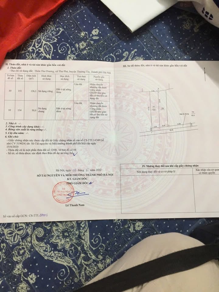 Đất nền Chương Dương Thường Tín 126m² giá 5.8 tỷ - Cơ hội đầu tư hấp dẫn!