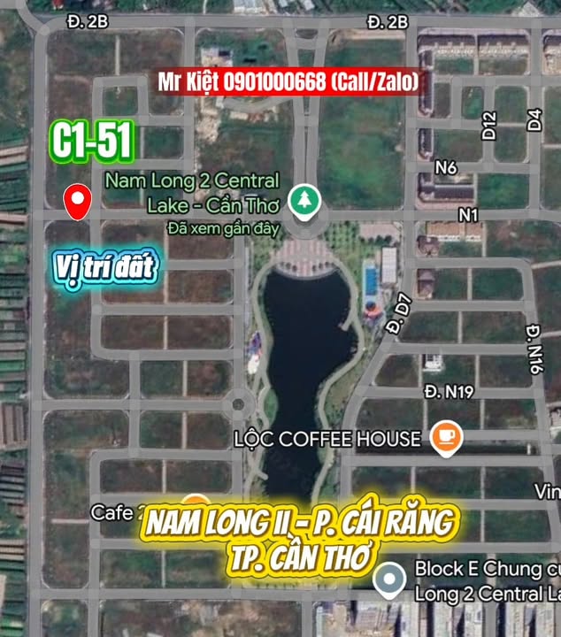 Bán đất nền Nam Long II Cần Thơ 108m² giá 5.49 tỷ - Vị trí đắc địa, sang tên ngay!