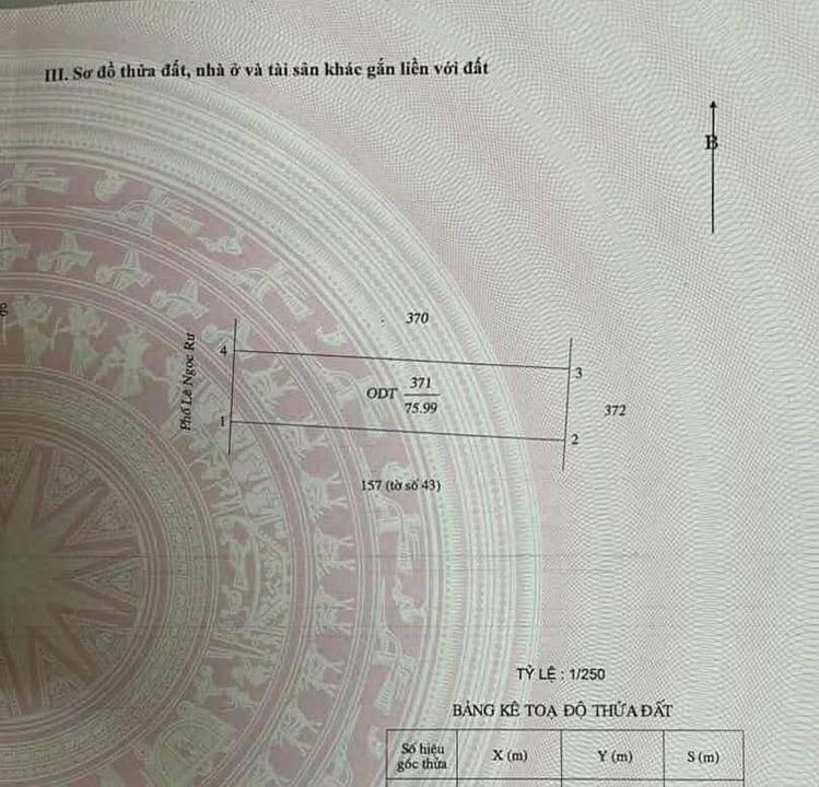 Lô đất đẹp tại đường Lê Ngọc Rư, Thống Nhất 76m² giá 3,8 tỷ - Không lỗi phong thủy!
