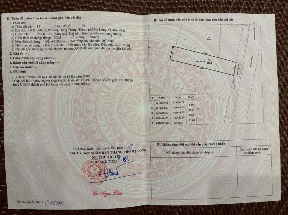 Đất nền Hùng Thắng, Hạ Long 204m² giá 12.68 tỷ - Mặt hồ, vị trí đắc địa!