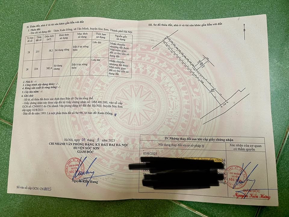 Đất nền Tân Minh, Sóc Sơn 58m² giá 1.45 tỷ - Chính chủ không qua trung gian!