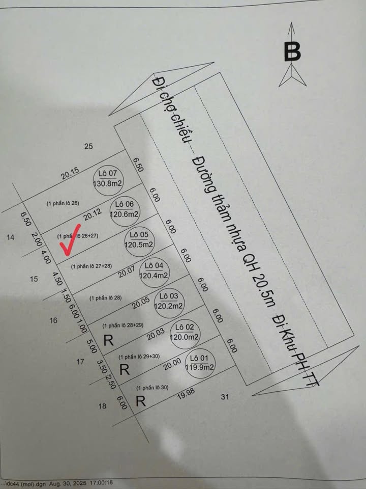 Đất đấu giá An Tiên Xuân Giang 120m² giá 1.5 tỷ - Cơ hội đầu tư hấp dẫn!